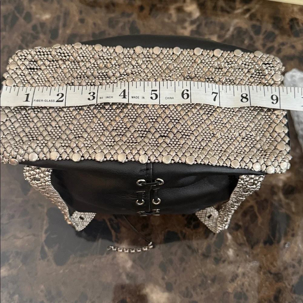 Sergio Gutierrez Liquid Metal black leather backpack Read Description - Picture 5 of 9